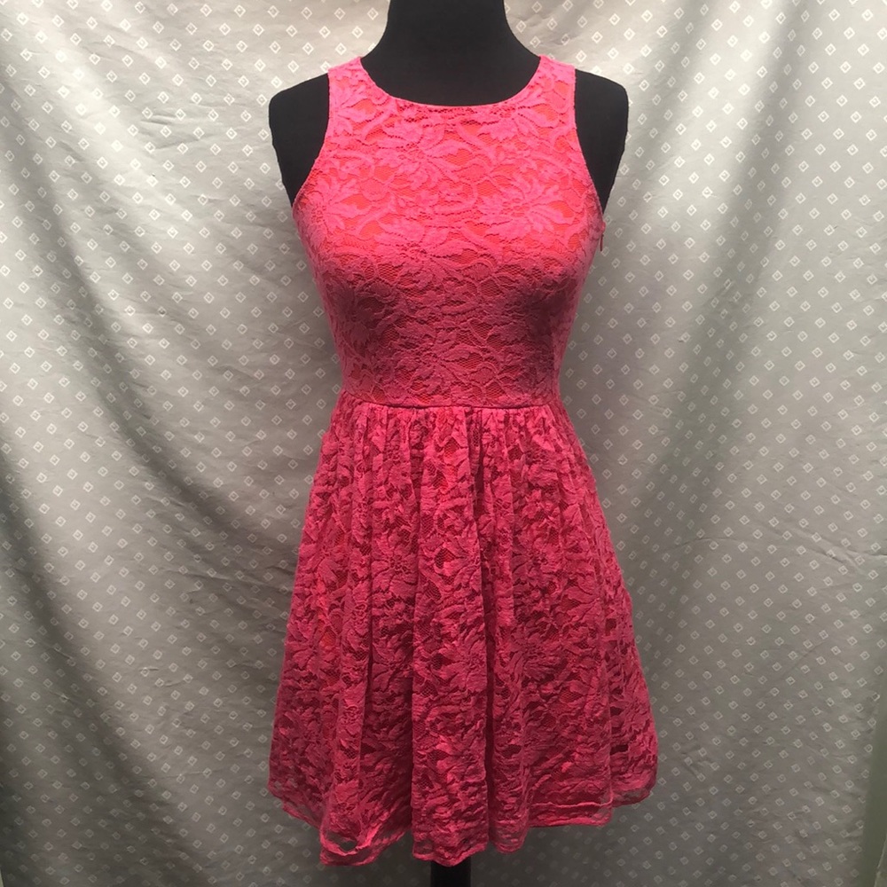 Pink Lace Dress